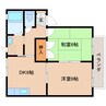 近鉄難波線・奈良線/新大宮駅 徒歩5分 1階 築26年 2DKの間取り