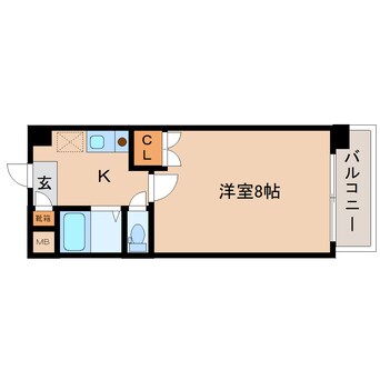 間取図 近鉄難波線・奈良線/新大宮駅 徒歩2分 5階 築39年