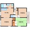 近鉄難波線・奈良線/新大宮駅 徒歩12分 2階 築27年 3DKの間取り