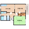 近鉄橿原線/尼ケ辻駅 徒歩10分 1階 築32年 2DKの間取り