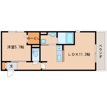 間取図 大和路線・関西本線/奈良駅 徒歩10分 3階 築10年