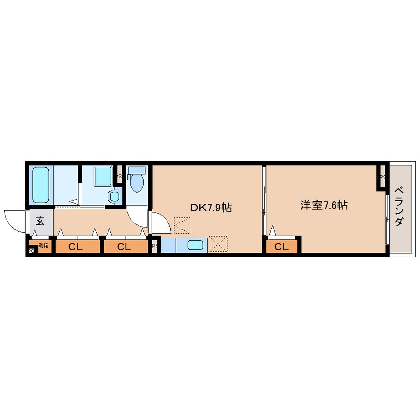 間取図 大和路線・関西本線/奈良駅 徒歩10分 1階 築13年