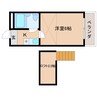 近鉄難波線・奈良線/近鉄奈良駅 徒歩18分 3階 築34年 1Kの間取り