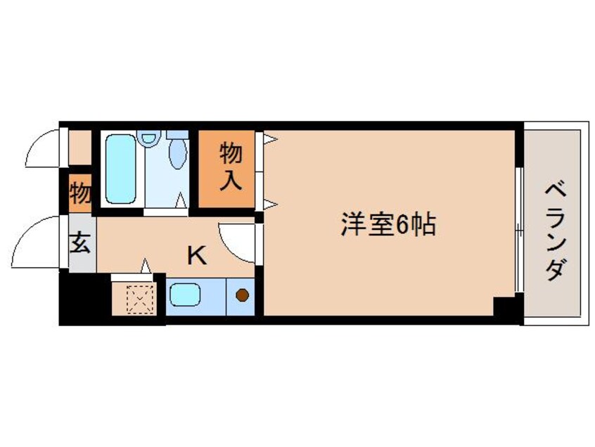 間取図 大和路線・関西本線/奈良駅 徒歩5分 5階 築33年