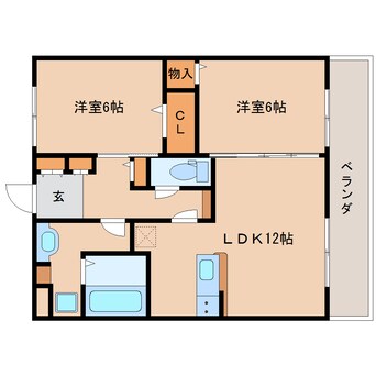 間取図 大和路線・関西本線/奈良駅 バス6分南京終町下車:停歩2分 3階 築8年