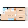 近鉄難波線・奈良線/新大宮駅 徒歩5分 6階 築38年 2LDKの間取り