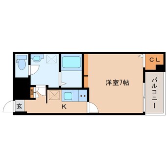 間取図 大和路線・関西本線/奈良駅 徒歩7分 4階 築8年