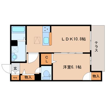 間取図 大和路線・関西本線/奈良駅 徒歩16分 1階 築6年