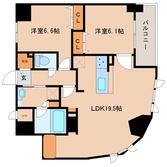 間取図 大和路線・関西本線/奈良駅 徒歩7分 3階 築6年