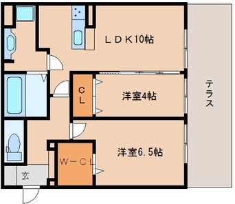 間取図 大和路線・関西本線/奈良駅 徒歩7分 1階 築6年