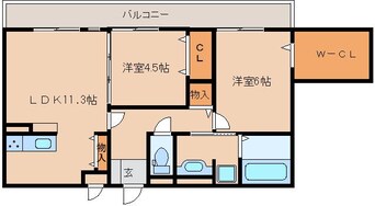 間取図 大和路線・関西本線/奈良駅 徒歩7分 3階 築6年