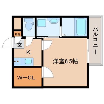 間取図 大和路線・関西本線/奈良駅 徒歩3分 2階 築6年