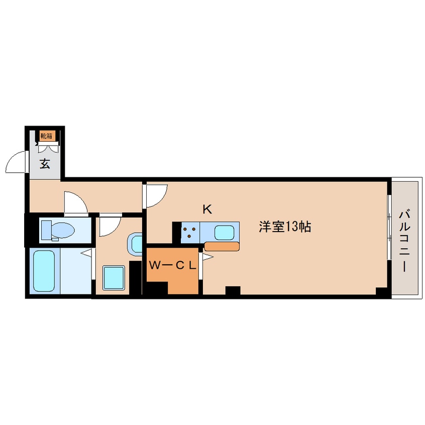 間取図 大和路線・関西本線/奈良駅 徒歩3分 2階 築7年