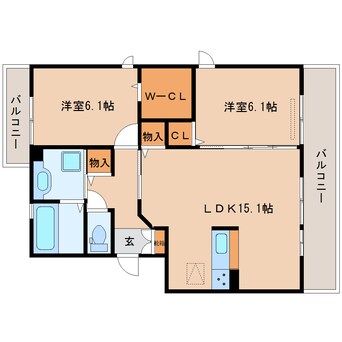 間取図 大和路線・関西本線/奈良駅 バス10分北神殿下車:停歩5分 1階 築5年