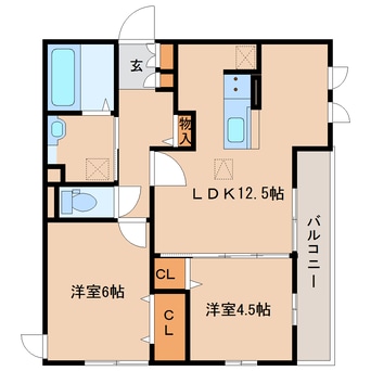 間取図 近鉄難波線・奈良線/新大宮駅 徒歩16分 1階 築7年