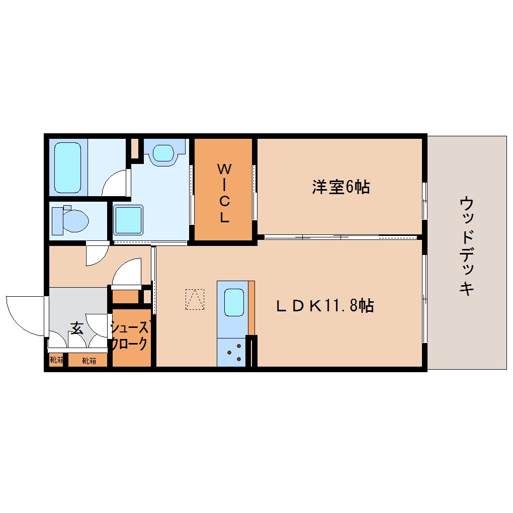 間取り図 大和路線・関西本線/奈良駅 徒歩11分 1階 築4年