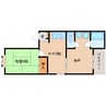桜井線<万葉まほろば線>/京終駅 徒歩7分 2階 築36年 1DK+Sの間取り