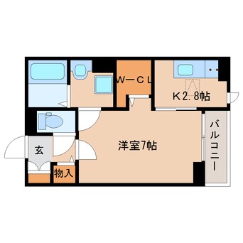 間取図 大和路線・関西本線/奈良駅 徒歩8分 1階 築3年