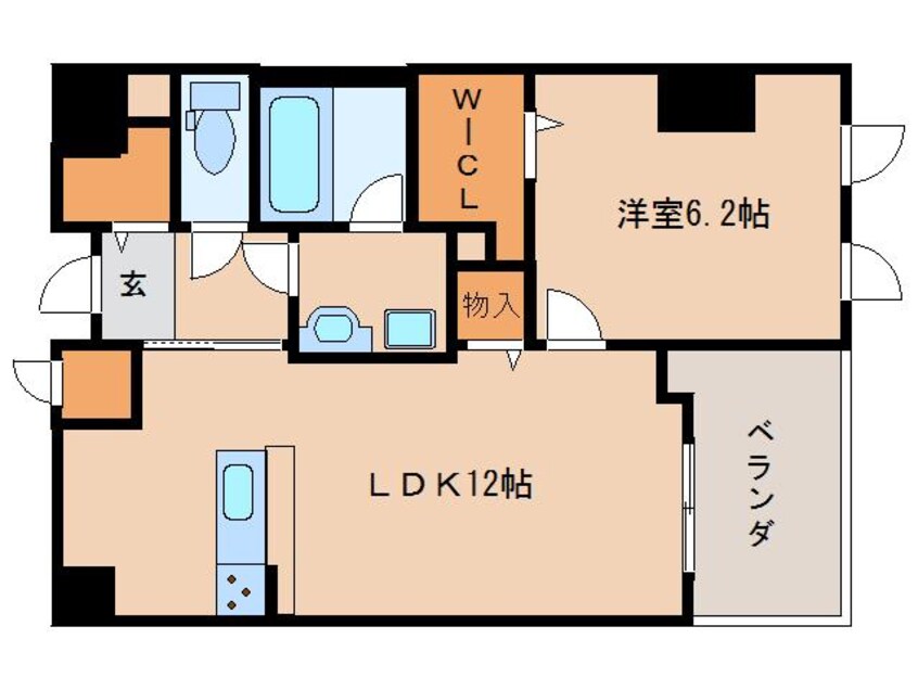 間取図 近鉄難波線・奈良線/新大宮駅 徒歩9分 3階 築3年