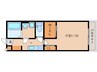 近鉄難波線・奈良線/新大宮駅 徒歩13分 2階 築5年 1Kの間取り