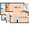 大和路線・関西本線/木津駅 徒歩17分 1階 築4年 1LDKの間取り