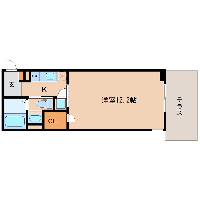 間取図 近鉄難波線・奈良線/近鉄奈良駅 徒歩10分 1階 築3年