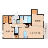 奈良線/奈良駅 バス:13分:停歩2分 2階 築4年 2LDKの間取り