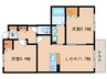 大和路線・関西本線/木津駅 徒歩21分 1階 築10年 2LDKの間取り
