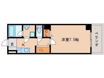 間取図 近鉄難波線・奈良線/新大宮駅 徒歩4分 5階 築7年