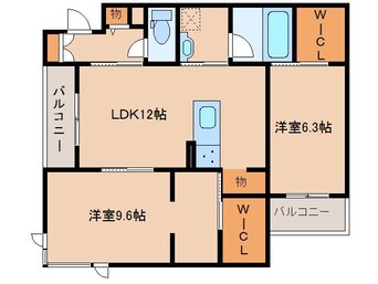 間取図 近鉄難波線・奈良線/新大宮駅 徒歩7分 2階 築2年