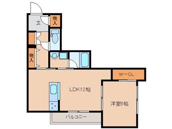 間取図 近鉄難波線・奈良線/新大宮駅 徒歩6分 1階 築2年