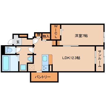 間取図 奈良線/奈良駅 バス15分永井町下車:停歩6分 1階 築2年