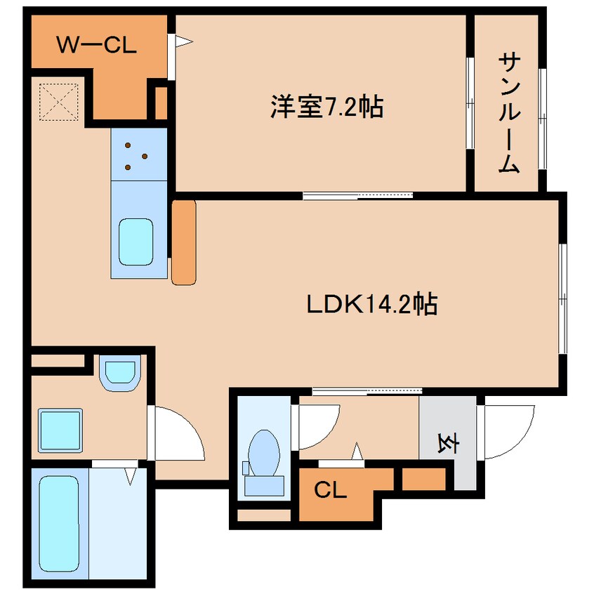 間取図 大和路線・関西本線/奈良駅 バス15分永井町下車:停歩6分 1階 築2年