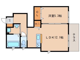 間取図 近鉄難波線・奈良線/近鉄奈良駅 バス12分州見台5丁目下車:停歩3分 1階 築8年