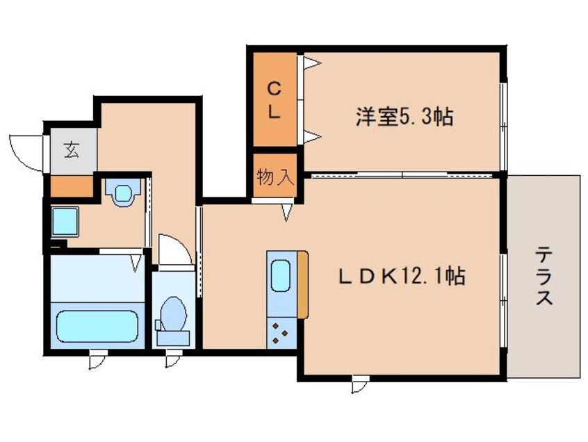 間取図 近鉄難波線・奈良線/近鉄奈良駅 バス12分州見台5丁目下車:停歩3分 1階 築8年
