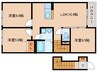 奈良線/木津駅 徒歩6分 2階 築浅 3LDKの間取り