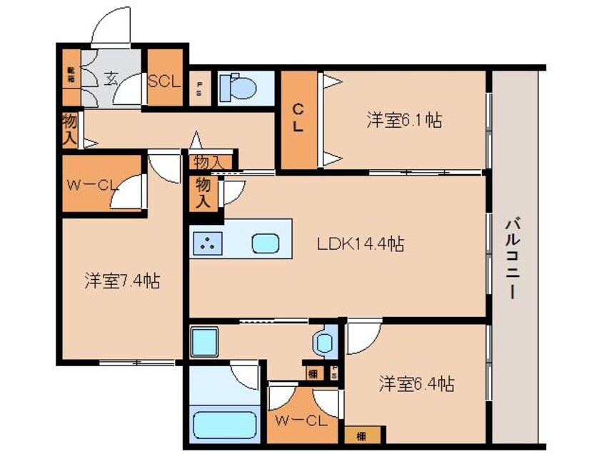 間取図 大和路線・関西本線/奈良駅 徒歩11分 1階 1年未満