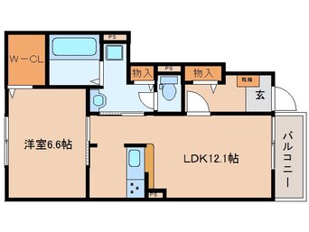 間取図 近鉄難波線・奈良線/近鉄奈良駅 バス14分梅美台5丁目下車:停歩1分 1階 築2年