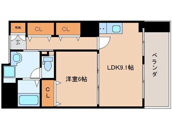 間取図 近鉄難波線・奈良線/新大宮駅 徒歩5分 3階 築22年