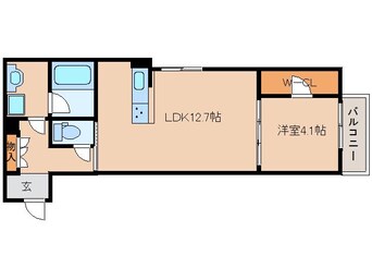 間取図 近鉄難波線・奈良線/新大宮駅 徒歩1分 2階 1年未満