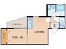 近鉄難波線・奈良線/近鉄奈良駅 徒歩12分 2階 築浅 1LDKの間取り