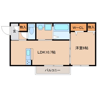 間取図 大和路線・関西本線/奈良駅 徒歩12分 3階 1年未満