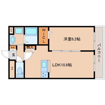 間取図 奈良線/奈良駅 徒歩26分 3階 1年未満