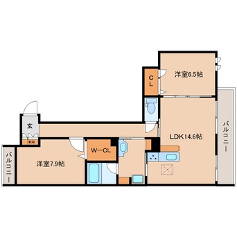 間取図 大和路線・関西本線/奈良駅 徒歩6分 1階 1年未満