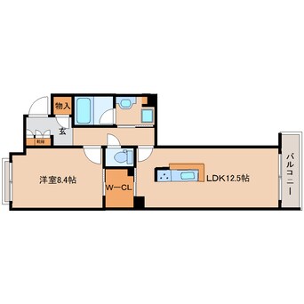 間取図 大和路線・関西本線/奈良駅 徒歩6分 3階 1年未満
