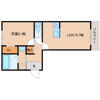 間取図 奈良線/奈良駅 徒歩14分 1階 1年未満