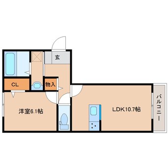 間取図 奈良線/奈良駅 徒歩14分 1階 1年未満