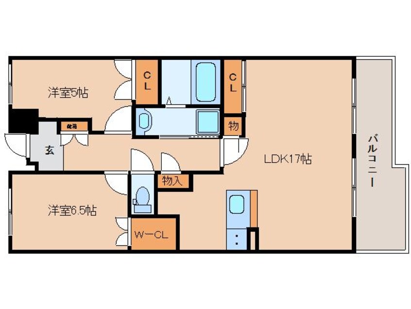 間取図 大和路線・関西本線/木津駅 バス9分州見台7丁目東下車:停歩5分 2階 築25年