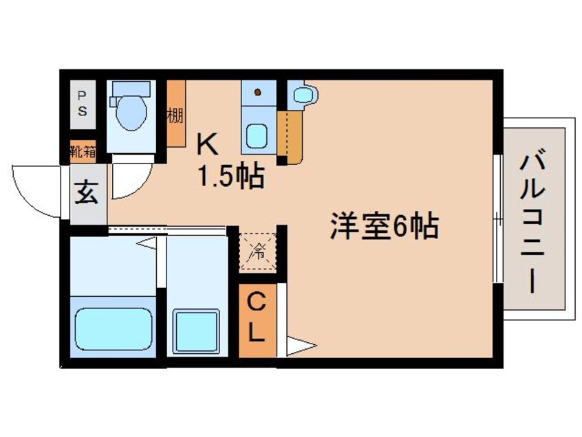 間取図 近鉄難波線・奈良線/近鉄奈良駅 徒歩17分 1階 1年未満