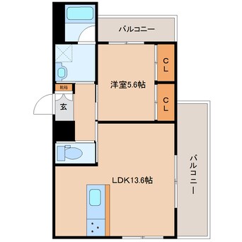 間取図 奈良線/奈良駅 バス12分八条町地蔵前下車:停歩5分 3階 築9年